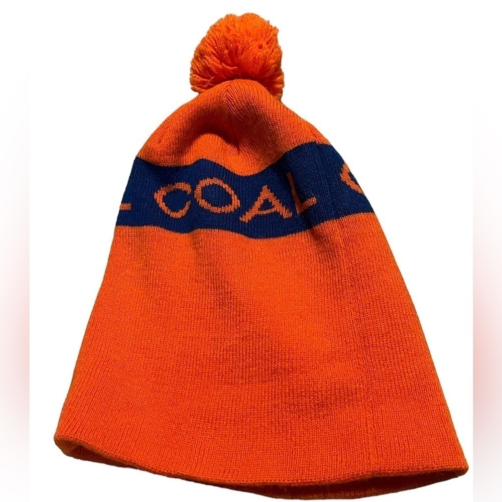 Coal Acrylic Pom Pom Hat